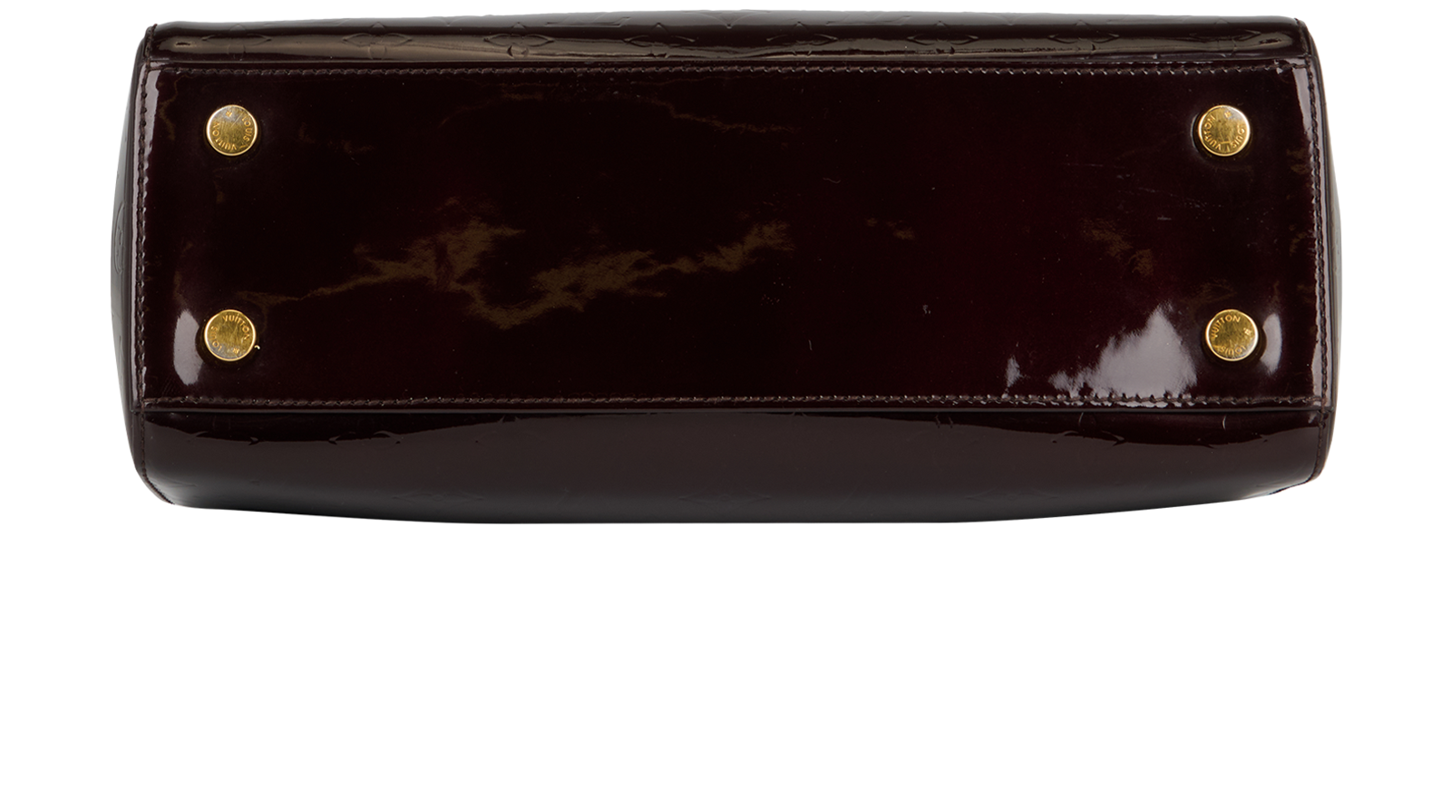 Brea MM, &pound;850, Handbags, Burgundy, Patent Leather, Top view